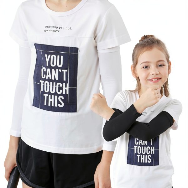Kids Compression Arm Sleeves Nylon Spandex Unisex-5