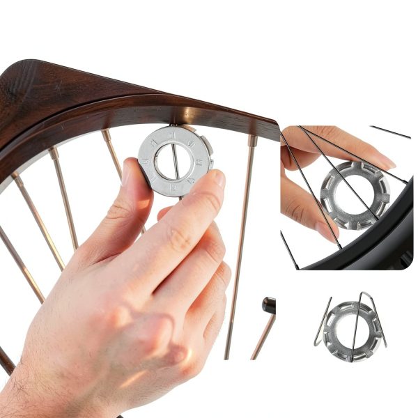 Qxutiwy Bike Spoke Wrench Chrome Steel-6