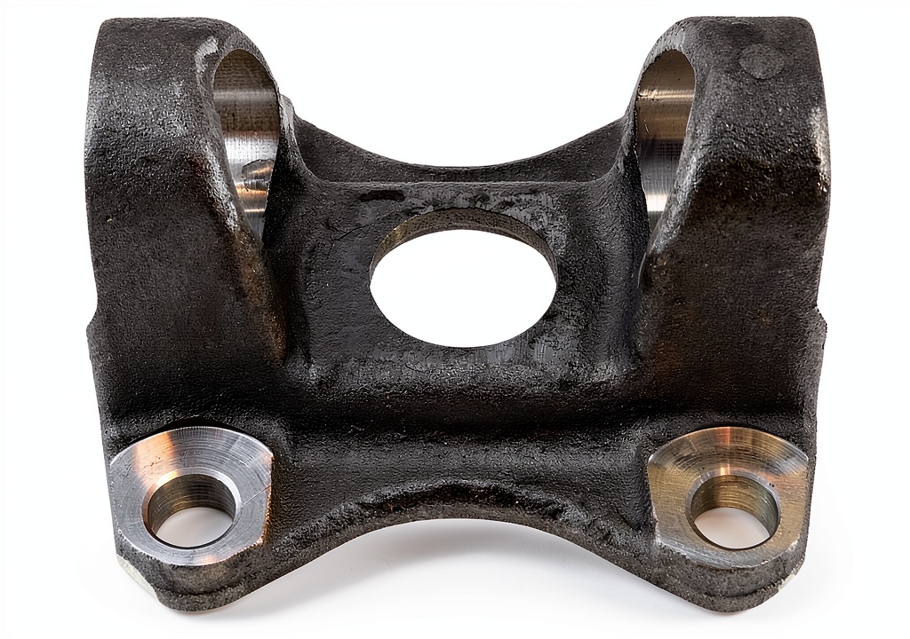 Installing universal yoke on a vehicle driveshaft