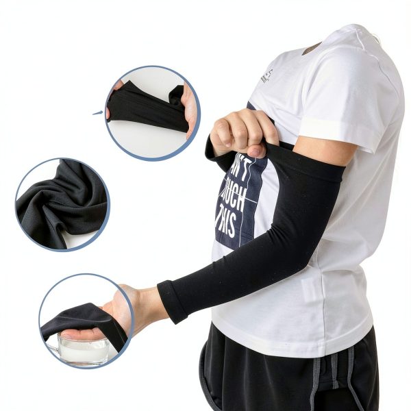 Kids Compression Arm Sleeves Nylon Spandex Unisex-2
