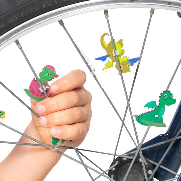 Wheely Bikes Dinosaur Bike Spoke Decorations for Kids-4