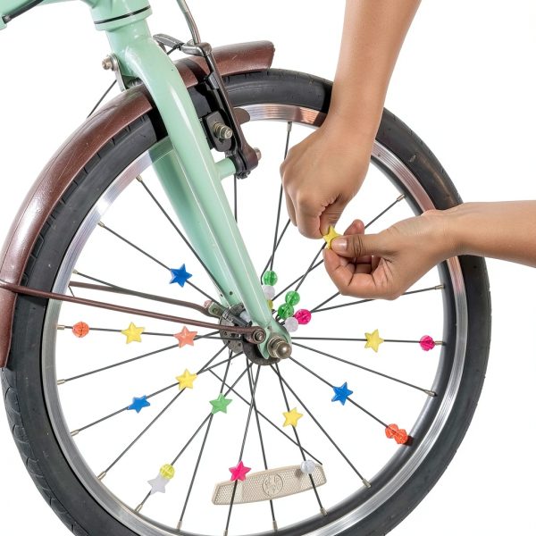 Bike Spoke Decorations YuCool Plastic Round Set-4