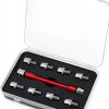 QWORK Bike Spoke Wrench Set Red Hex 10pc-1
