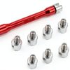 QWORK Bike Spoke Wrench Set Red Hex 10pc-4