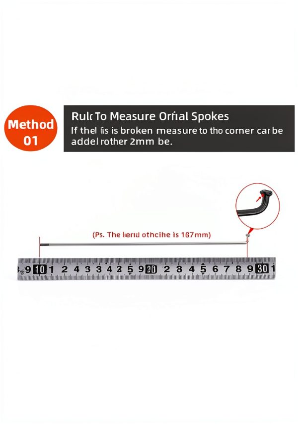 Bike Spokes 12G Steel Bicycle Spokes for All Bikes-5