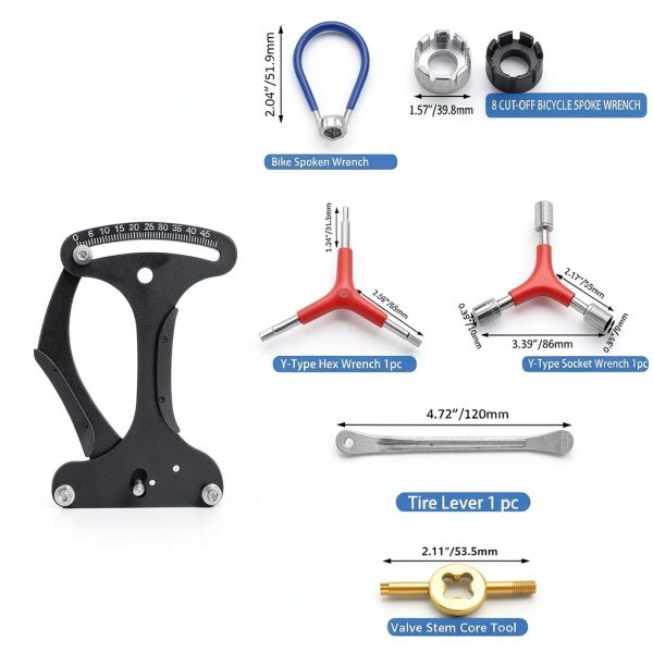 Bicycle Spoke Tool Kit Aluminum Alloy-1