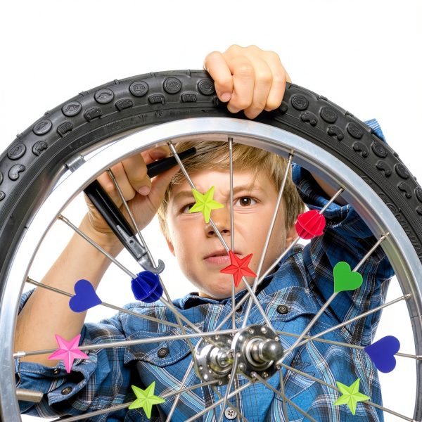 Bike Spoke Decorations OWMOSYX Style 1 Plastic Beads-4