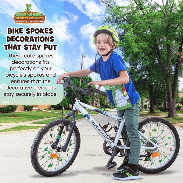 Wheely Bikes Dinosaur Bike Spoke Decorations for Kids-2