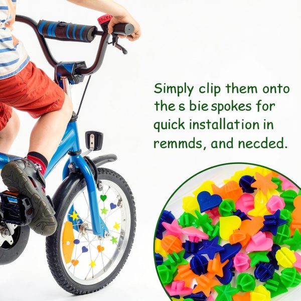 Bike Spoke Decorations OWMOSYX Style 1 Plastic Beads-3