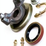 APDTY Dana 35 U‑Bolt Yoke Kit Rear 26‑Spline-0