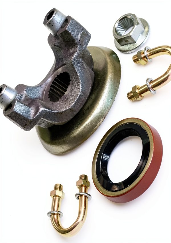 APDTY Dana 35 U‑Bolt Yoke Kit Rear 26‑Spline-0