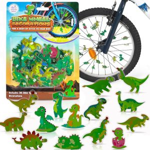 Wheely Bikes Dinosaur Bike Spoke Decorations for Kids-0