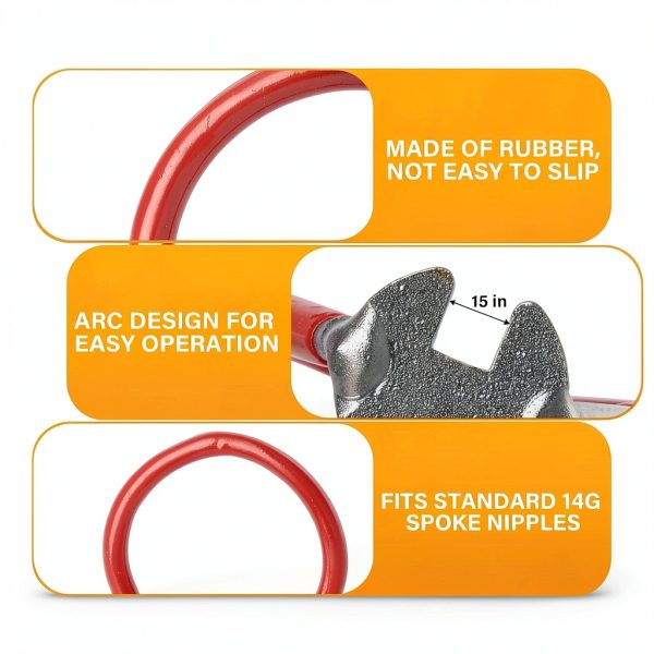 Bike Spoke Wrench TachyonHold Metal Flat Design-2