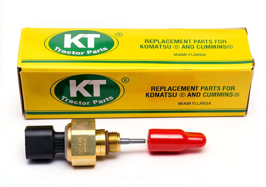 Installing KT Tractor Parts manifold temperature sensor on a tractor engine