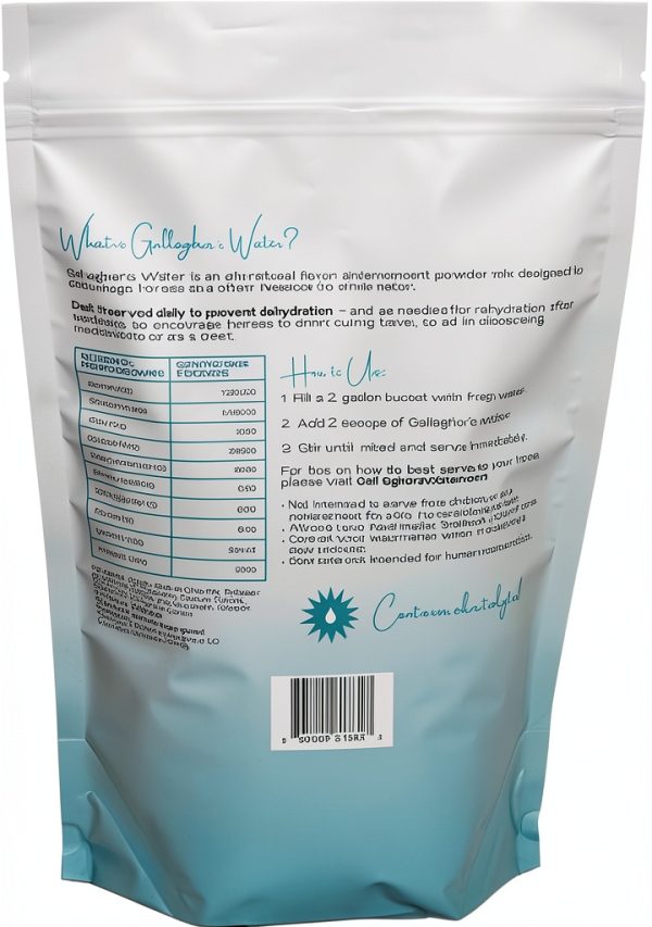 GALLAGHER'S WATER Equine Hydration Powder No Sugar Electrolytes-1
