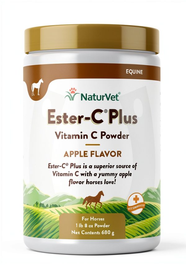 NaturVet Ester-C Plus Powder 1.5 lb Horse Vitamin Supplement-0