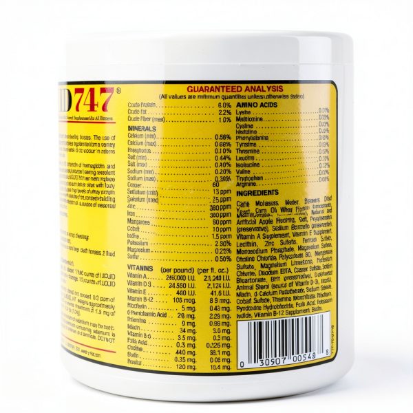 Equine D GAL Tuttle's Liquid 747 Feed Supplement by YTEX Vitamin Blend-3